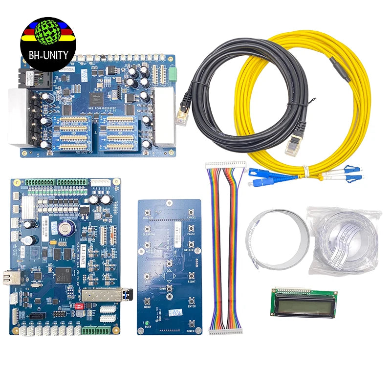 UV Printing Machine Upgrade Kit XP600 Dx11 Board Set with 4heads for Roll and Flatbed Printer XYZ Support New Condition
