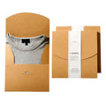 Eco-friendly T-shirts Paper Box with Custom logo Brown Kraft Black Cloth Foldable Box Packaging