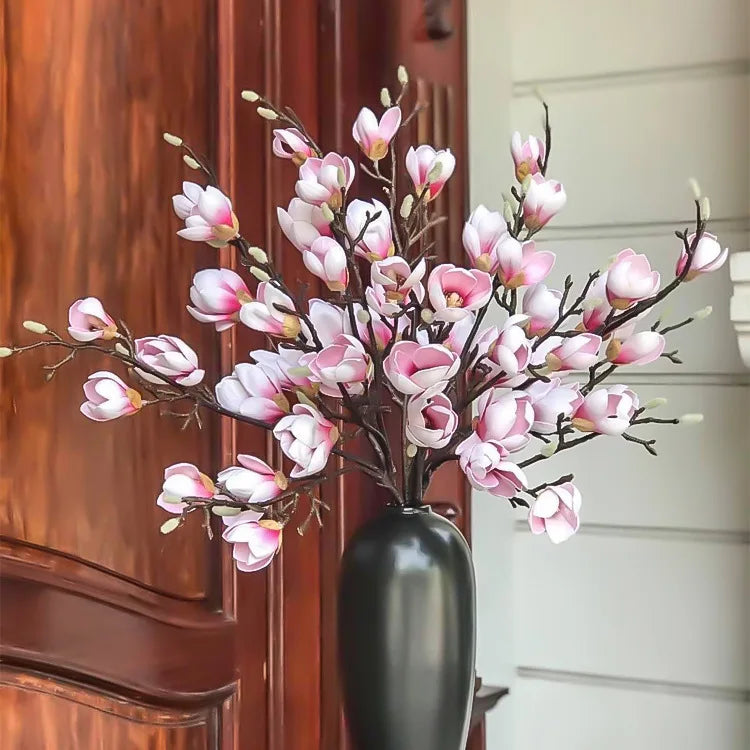 D166 Wholesale Artificial Magnolia Flowers Artificial Flowers  Artificial Decoration  Artificial Flowers