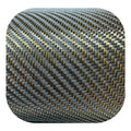 Best Quality Heating 3K Carbon Fibre Reflec Fabric with Silver Thread Golden Blue Twill