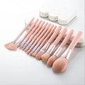 FYD Makeup Supplier Cheap Price Personalized Professional Synthetic Hair Pink Handle Makeup Brush Set