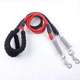 Wholesale Classic Anti-Pull Traction Rope Buffer Hook Spring Reflective Print RIBBONS Explosion-Proof Dog Leash Dog Walking