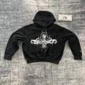DENIMGUYS Custom Men's Screen Print Hoodies Sweatshirts Vintage Wash Multiple Seams Oversized Hoodie for Men