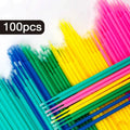 Disposable Micro Brush Eyelashes Extension Individual Lash Applicator Wand Lashes Removing Swab Micro Brush  Extensions Mascara