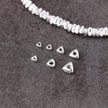 Diy Solid 925 Sterling Silver Triangle Spacer Beads Geometric Bracelet Accessories Wholesale