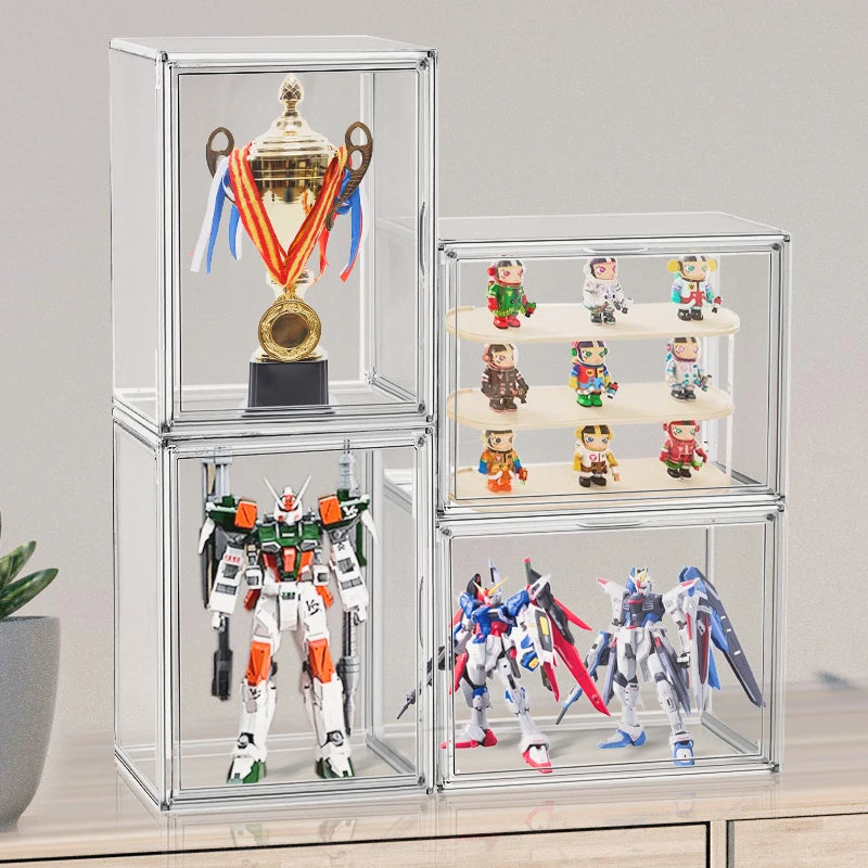 Hot Seller Stackable Magnetic  Display Container  Modern Plastic Storage Bins Fit Plus-Size Shoes