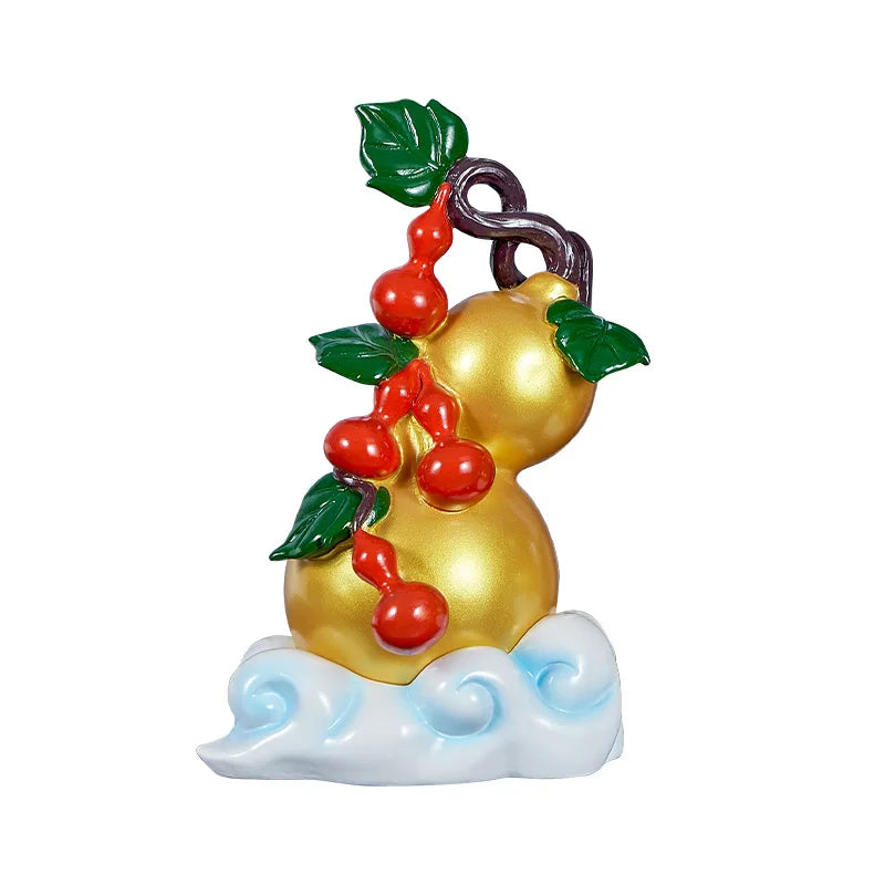 2025 Luxury Modern Mascot Statue Home Decoration Resin Gourd Sculpture Good Fortune Lucky Statue