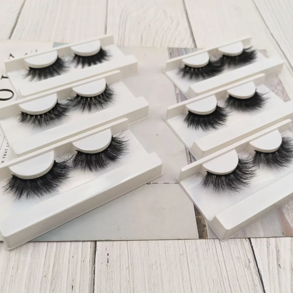 Best Selling 3D Synthetic Wispy Faux Mink Lashes Full Strip Natural Silk Eyelash Wholesale Fast Delivery