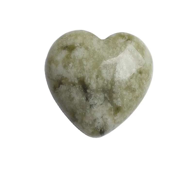 HZ Heart Shape Stone Qinghai Jade With Premium Quality For Meditation Feng Shui Home Office Decoration
