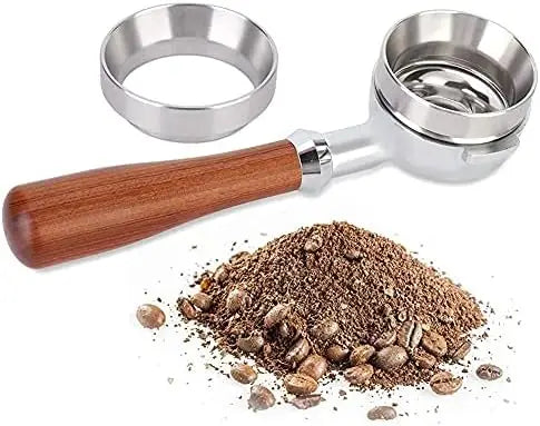 Espresso Combination Coffee Filter Made From Food-grade Stainless Steel and Solid Wood Handle