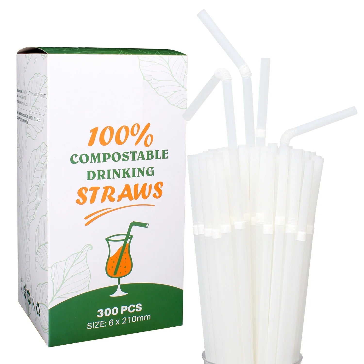 Customized Brand Packing 100% PLA Biodegradable Straw Amazing Ebay Beverage Store Customized Welcome