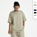 New Arrival Men's Oversized Drop Shoulder T Shirt With Custom Printing 310GSM Cotton French Terry Boxy T-shirts