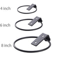 Custom Made 4 6 8 Inch Wall Mounted Metal Flower Pot Holder Hanger Bracket or Rack With Ring
