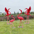 Customizable Color Size BringFine Brand for Home Hotel Modern Resin Craft Decorative Fiberglass Flamingo Statue Animal Sculpture