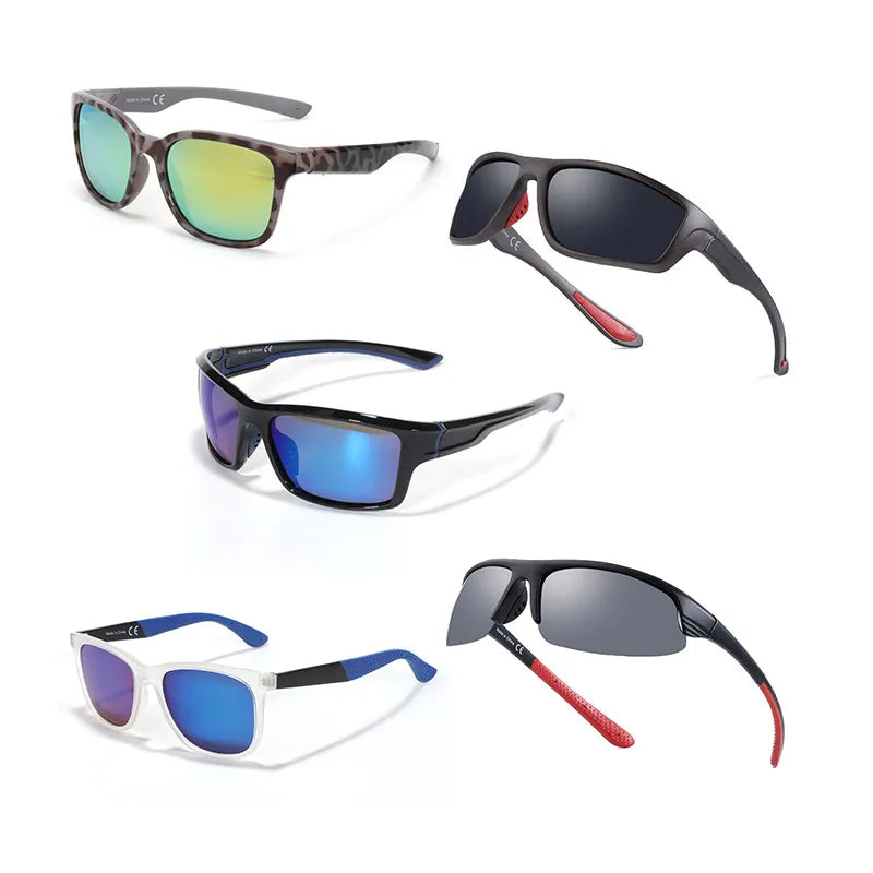 2023 Fashion Shades Custom Logo Polarized Lenses Sports Square Eyewear Men and Women Outdoor Fishing Riding Surfing Sunglasses MegaBDM