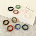 New Design Natural Crystal Ring Wedding Gift for Healing Reiki Neutral Jewelry Decoration