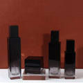 New Design Gradient Black Glass 30ml 50ml 100ml Lotion Pump Bottle Makeup Containers and Packaging