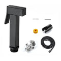 Personal Hygiene Muslim Shattaf Matte Black Brass Modern Bathroom Handheld Bidet Sprayer Set with Easy Installation