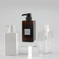 Shampoo Bottle Cosmetics Containers Lotion Pump Bottle 450ml Custom Plastic PETG square Luxury Lotion Bottle for Shampoo