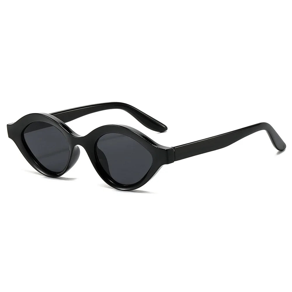 STORY XY18008 Custom LOGO Sunglasses UV400 Small Frame Shades New Candy Cat Eye Sunglasses Retro Oval Sun Glasses for Women