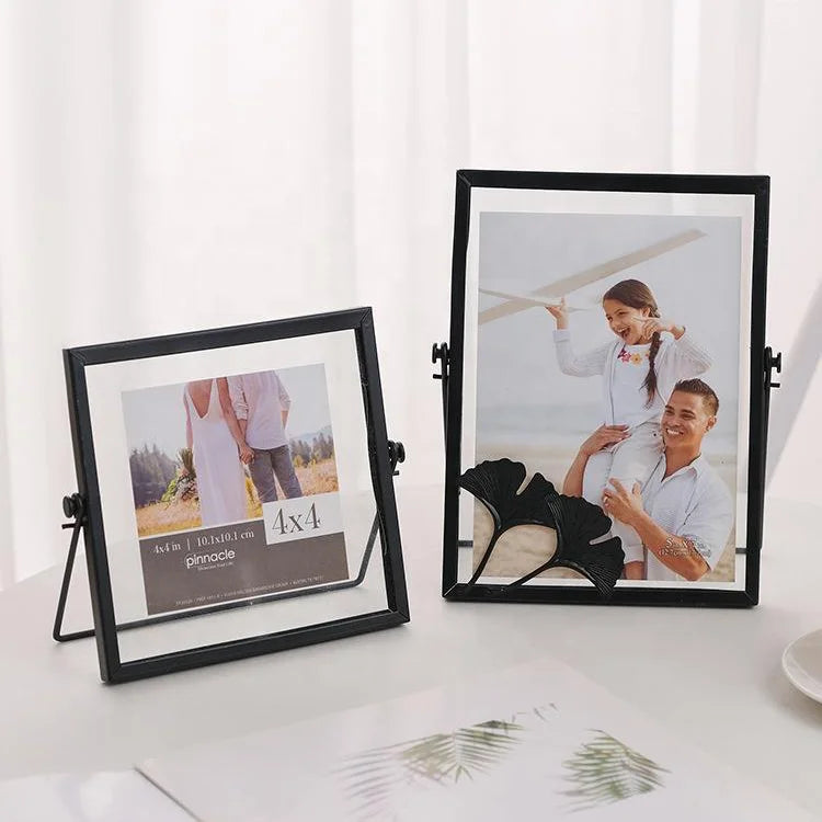 Creative Nordic Photo Frame Luxury Metal Decorative Glass Specimen Ins Photo Frame
