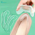 China Sports & Comfort Insoles Hot Selling Colorful Sticky Gel High Heel Protector Printed Fabric Shoes Heel Cushion Liner MegaBDM