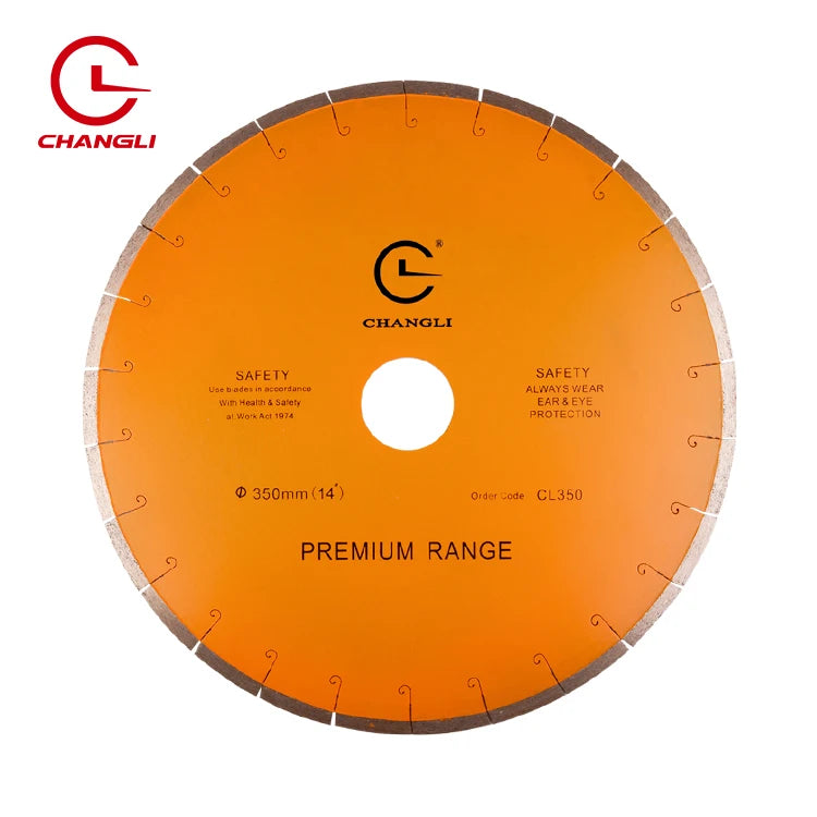 Diamond Big Cutting Saw Blades Fishhook Slot Long Lifespan Power Stone Marble Silent 350mm 14''inch Industrial 1piece OEM