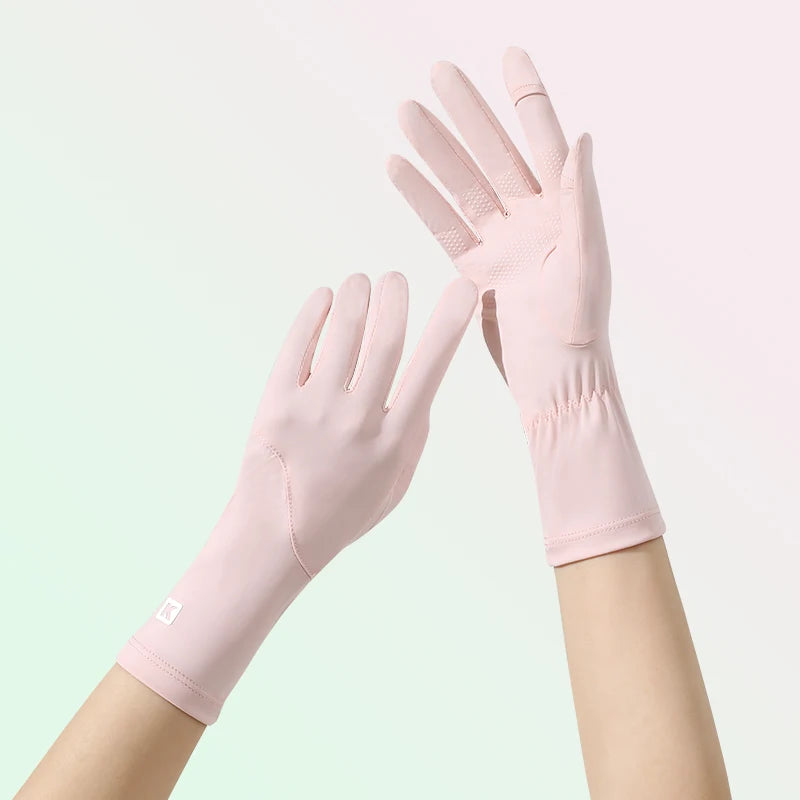 New Design Custom Outdoor Anti-UV Sunscreen Women Summer Cycling Sun protection Gloves