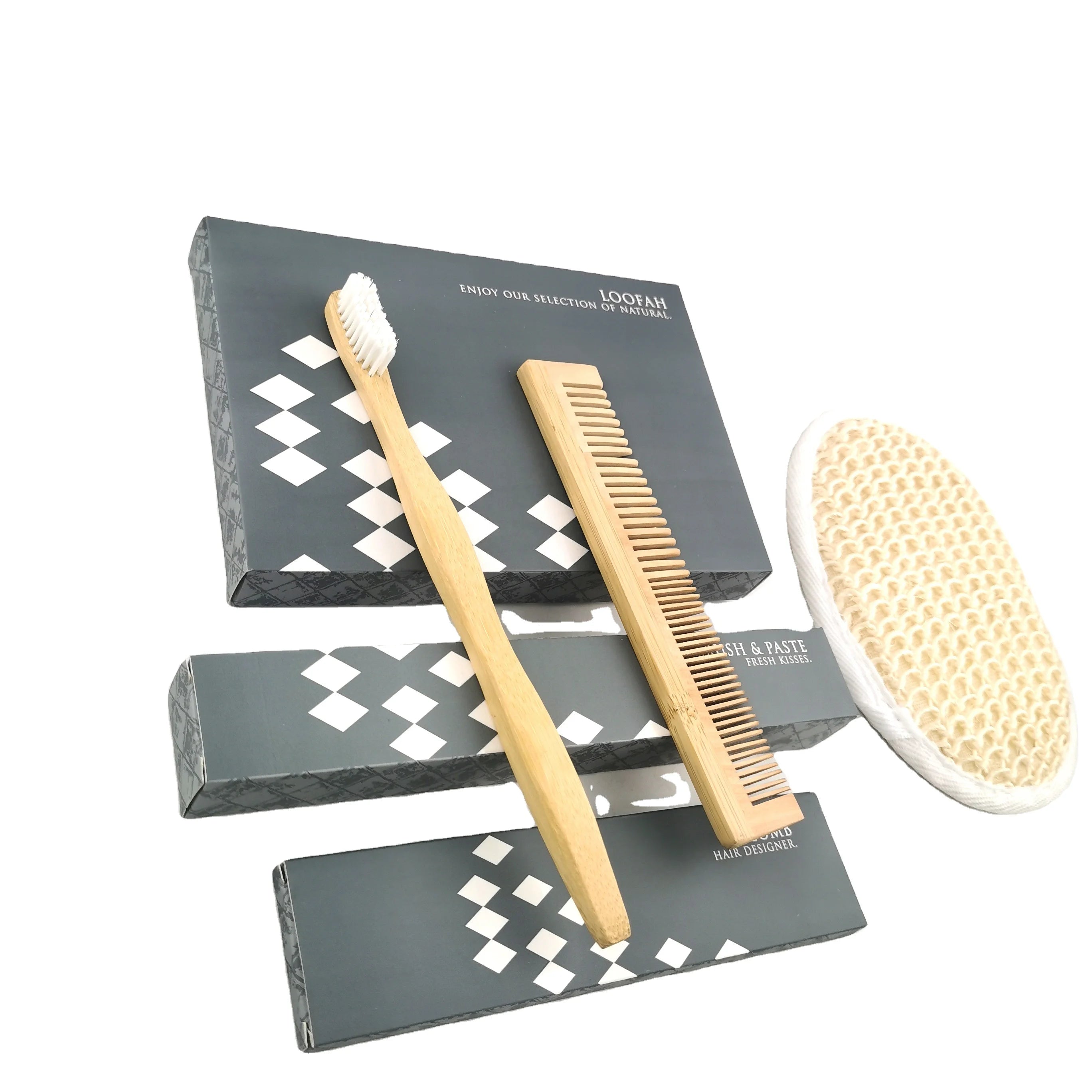 2023 Personalized Hotel Dry Amenities Eco Biodegradable Packaging for Hotel Amenities