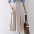 S-2XL Spring/Summer New A-line Skirt Half Skirt Versatile Loose Drape High-end Professional Urban Style Large Hem Skirt