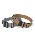 New Medium Large Nylon Dog Collar with Metal Buckle Stylish Breathable Training Reflective Tactical Dog Collar