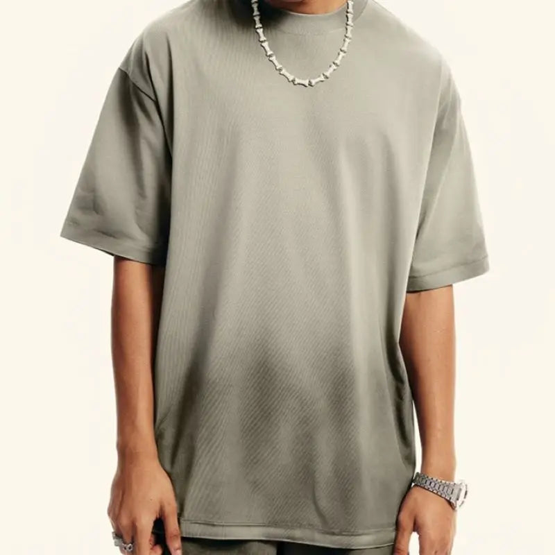 Hip Hop Printing Puff Print Heavyweight Crew Neck High Street Wear Cotton  230gsm Oversized t Shirt Acid Wash T-shirts Woman