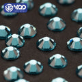 VDD 025 Indicolite SS3-SS30 Glass Rhinestones Crystal Non Hotfix Flatback Strass Glitter Stones for Nail Art DIY Accessories