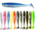5.5cm 6.3cm 7cm 9cm 12cm Paddle Soft Plastics Lures T Tail Saltwater Freshwater Bionic Bait Soft Fishing Lures
