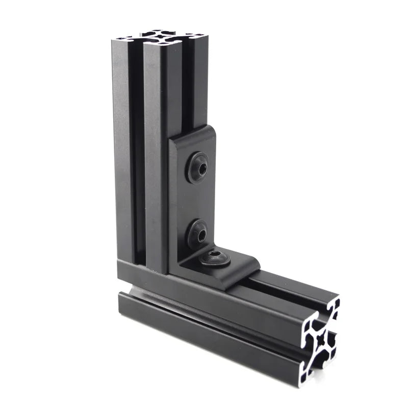 China Manufacturer Rohs Oem Odm 15 Series 6341 3 Hole Corner Brackets Part L Shape Connector for Aluminum Profile 10/15 Inches