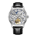 HANBORO Men's Fully Automatic Mechanical Watch with 41mm Dial Hollow Out Display and Pointer