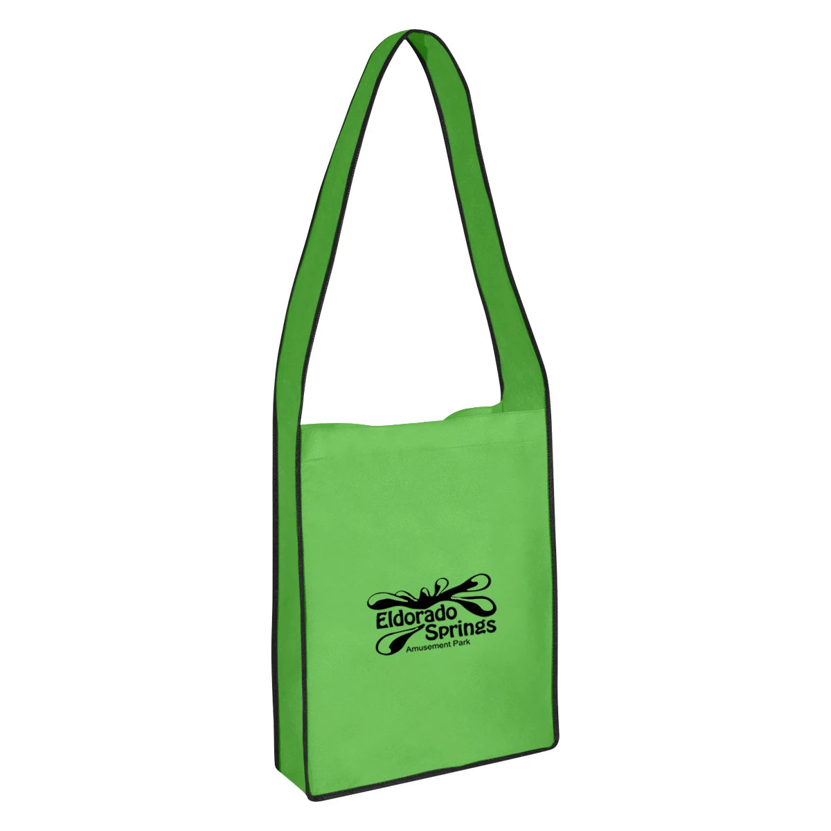 Ruthbag Everyday Non-Woven Shopping Messenger Tote Bag with Zipper Closure Long Handle Medium Size Letter Pattern