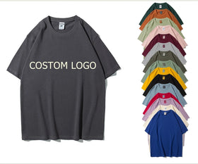 280 Gsm Oversize Hip Hop Essential T Shirts100% Cotton European Size Custom Logo Design Men'sT- Shirts