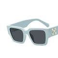 Latest Designer Square Sunglasses for Women Vintage Oversized UV400 Protection Flat Lens PC Frame