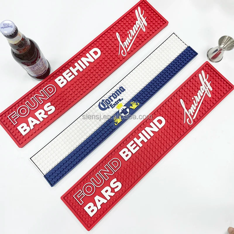 Factory-Original Custom Soft PVC Rubber Bar Accessories Sustainable Branded Sublimation Table Bar Club Counter Mats Price