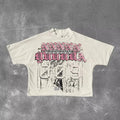 YSJY Custom Y2k Dgt Printing Sun Faded Acid Washed Vintage 100% Cotton Boxy Tee Oversized Boxy Fit Jersey T Shirt for Men