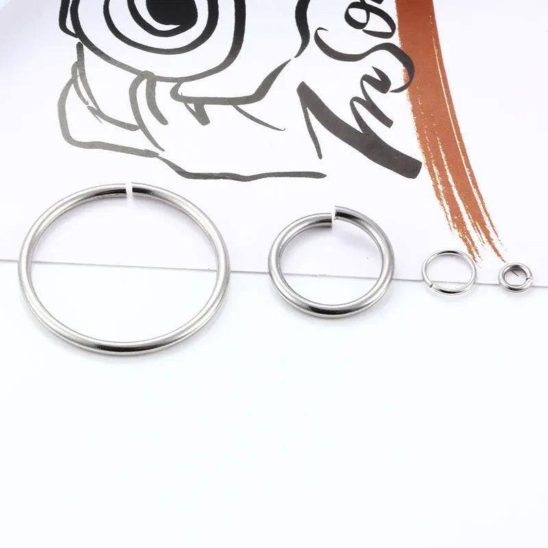 Wholesale Price Stainless Steel Jump Ring DIY Jewelry Findings & Components for Accessories Connecting Component