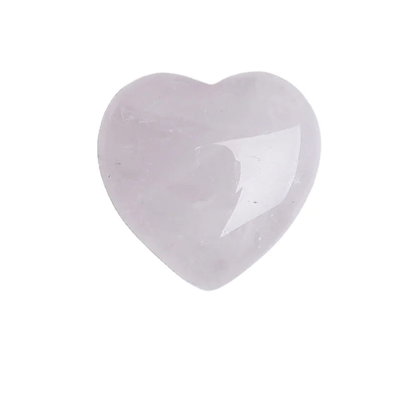 DIY New Natural Rose Quartz Crystal Natural Heart Shaped Stone Heart Shaped Stone Earring Necklace Wedding Accessories