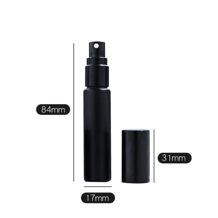 Hot Sales 5ml 8ml 10ml 15ml 20ml Cylinder Round Shape Flat Minimal Travel Size Cosmetic Glass Spray Perfume Bottle