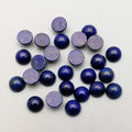 Huiying Natural Smooth 6mm Round Lapis Lazuli Cabochon Loose Stone Crystal Gemstone