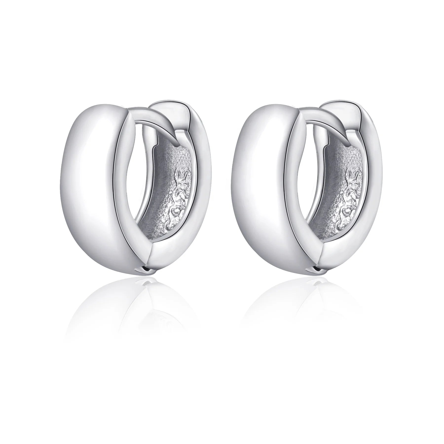 Wholesale NEW Mini Small 5.5mm 8mm 11mm Silver Hoop Earrings Huggie Cartilage Earring Hoops Hinged Tragus Helix Simple Earrings