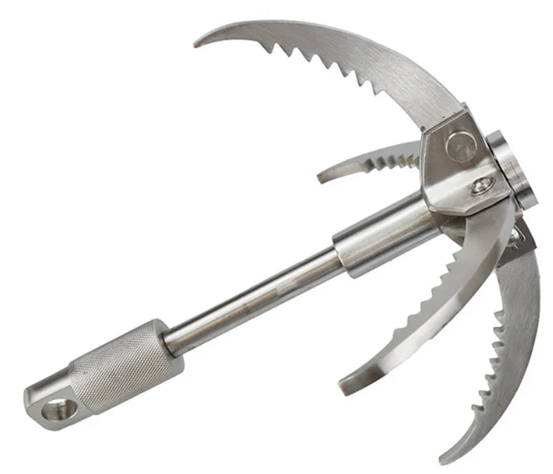 Folding Grappling Tool Flying Tiger Claw Gear Hook Stainless Steel Gravity Wall Tree Rock Climbing