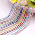 The D-type Claw Chain 2/2.5mm Anti-hook Close Cup Chain  Rhinestone Trim Cup Crystal Claw Chain