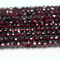 Meihan Wholesale Natural 4mm Red Garnet Faceted Cube Loose Fashion Gem Stone Beads for Jewelry Making DIY