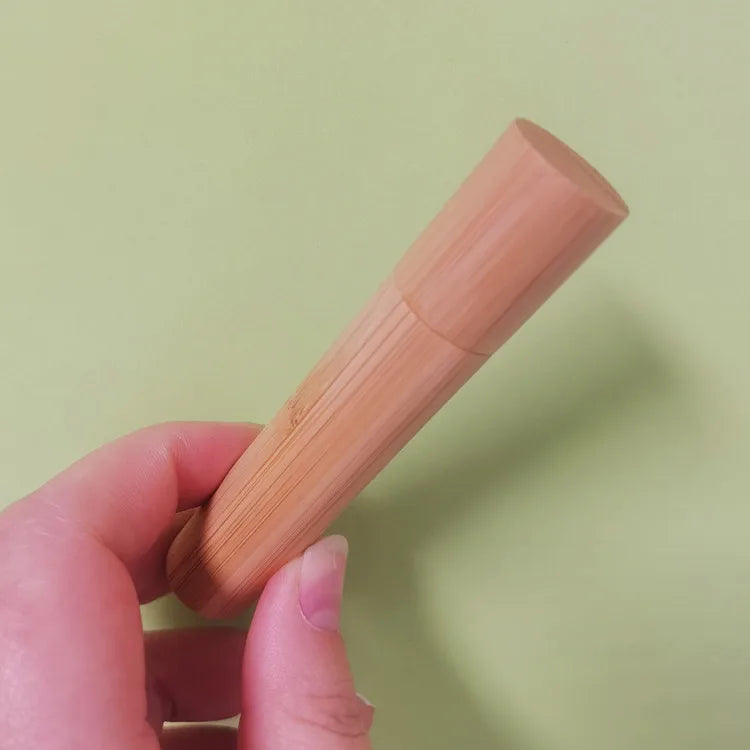 Luxury 3ML 5ML 10ML Roll on Essential Oil Bottle Bamboo Glass Roller With Bamboo Lid Environment protection Recyclable Bamboo
